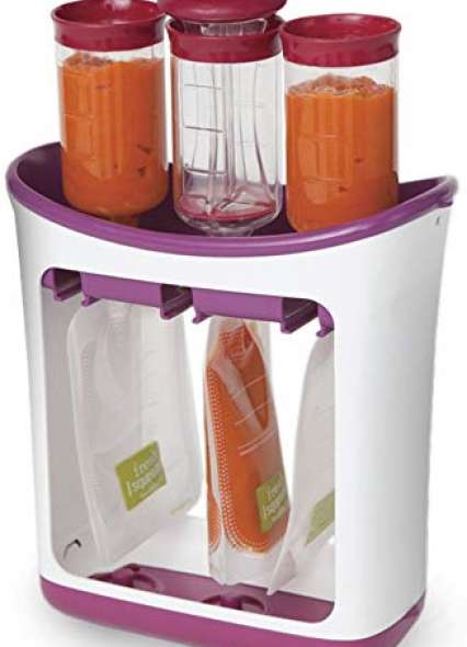 Infantino Squeeze Station, homemade puree